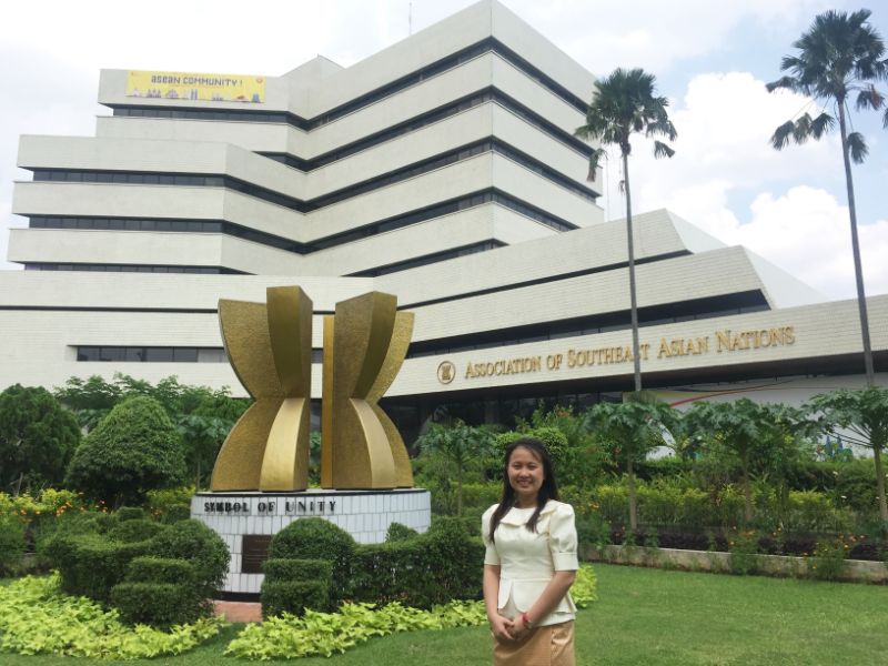 Ms. Chhy Ratha during her stay at the ASEAN Secretariat as an Attachment Officer