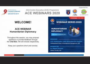 ACE Webinar: Humanitarian Diplomacy