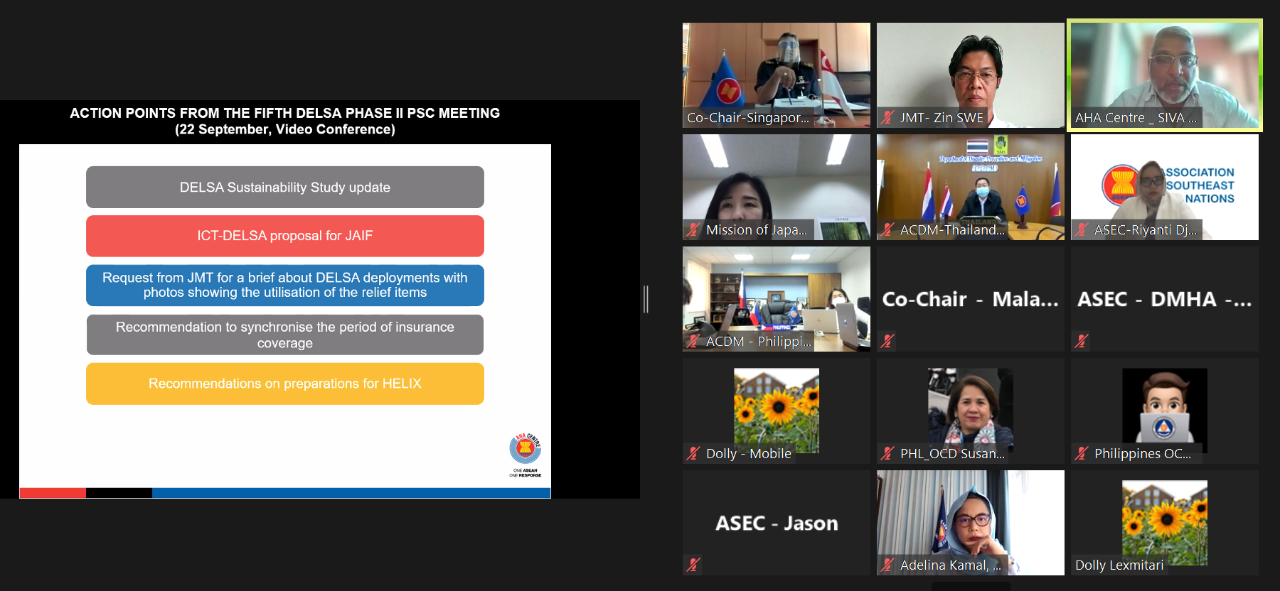 JMT Participates in the 6th Project Steering Committee Meeting for the “Establishment of a Disaster Emergency Logistic System for ASEAN (DELSA) Phase II”