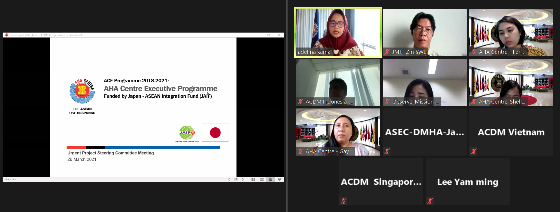 JMT Participation in Special PSC Meeting for ACE Programme