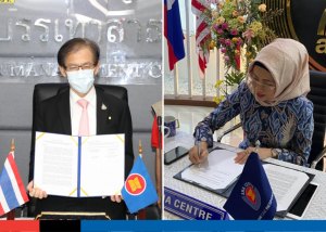 Press Release – The AHA Centre Signed Agreements with DDPM Thailand and Temasek Foundation to Support Disaster Management in the ASEAN Region