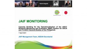 JMT Participation at the Capacity Building for the Operationalisation of the ASCC Blueprint M&E Systems for the Philippines