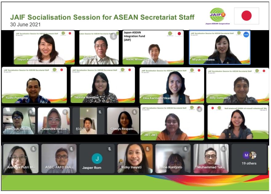 First JAIF Socialisation Session for ASEAN Secretariat Staff in 2021