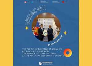 The Executive Director of ASEAN-IPR Received H.E. CHIBA Akira, Ambassador of Japan to ASEAN at the ASEAN-IPR Secretariat, Jakarta