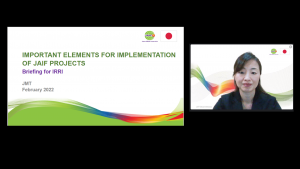 JMT Provides a Briefing to the Implementing Agency of the Capacity Development Program for ASEAN Rice Net