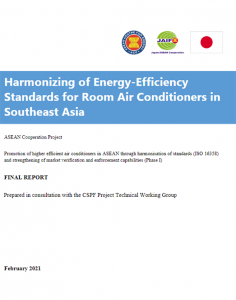 Harmonizing of Energy-Efficiency Standards for Room Air Conditioners in Southeast Asia