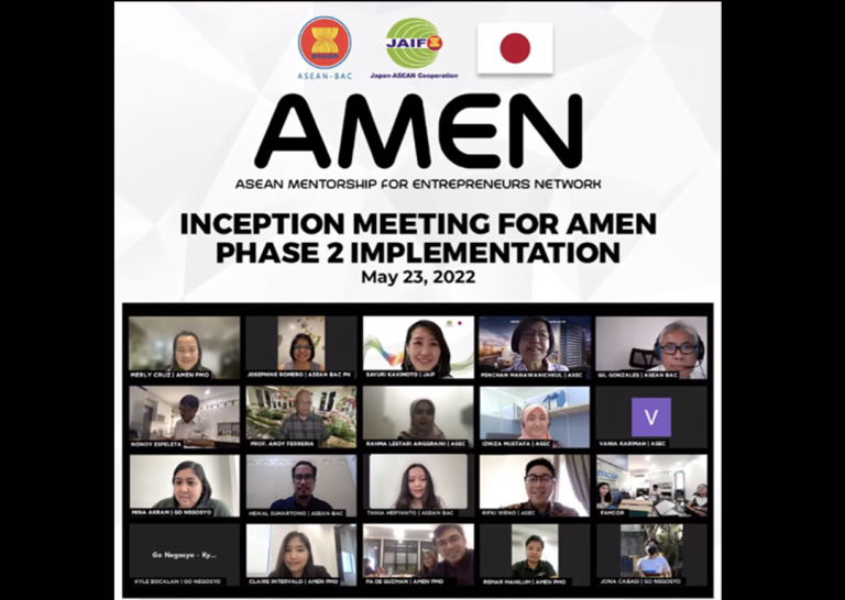 JMT Provides a Briefing to the Project Stakeholders of ASEAN Mentorship for Entrepreneurs Network (AMEN) Phase 2