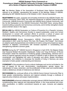 ASEAN Strategic Policy Framework on Promoting an Adaptive ASEAN Community of Greater Understanding, Tolerance and a Sense of Regional Agendas Among the Peoples of ASEAN