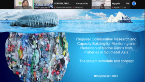 JMT Attends the Regional Kick-off Meeting of “Regional Collaborative Research and Capacity Building for Monitoring and Reduction of Marine Debris from Fisheries in Southeast Asia”