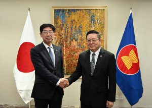 Ambassador KIYA Masahiko of Mission of Japan to ASEAN, Dr Kao Kim Hourn Discusssed How to Deepen ASEAN-Japan Cooperation