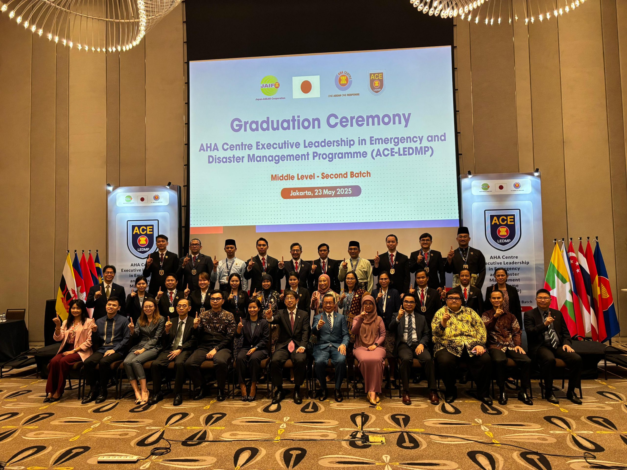 Graduation Ceremony AHA Centre Executive Leadership in Emergency and Disaster Management Programme (ACE LEDMP), Middle Level – Second Batch
